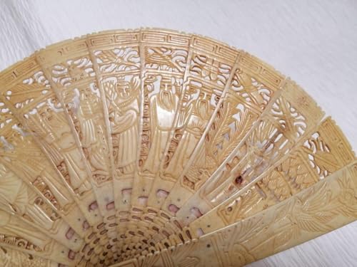 彫り 扇子 鹿 角 骨董 福 神 縁起物 - 製品詳細